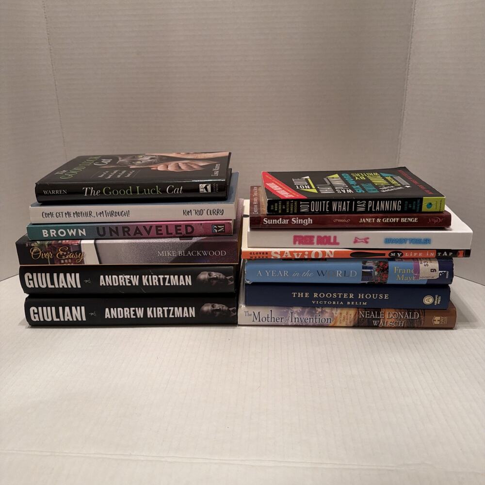 Random Lot Of 13 Non Fiction Memoirs / Biographies